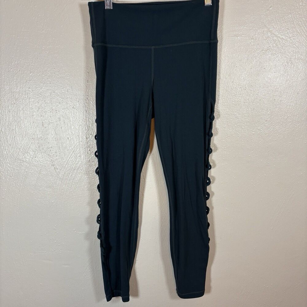 Athleta Leggings Womens Small Green Shiva Tight High Rise Ankle Powervita